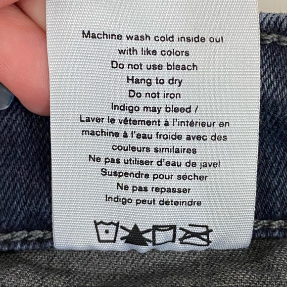 rag & bone Nina High Rise Cigarette Ankle Zip in Minna Dark Gray Jeans - Picture 14 of 16